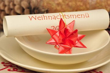 weihnachtsgedeck