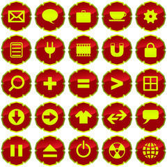 Vector beautiful icon set