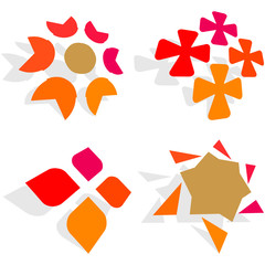 Graphic elements set. Vector illustration.