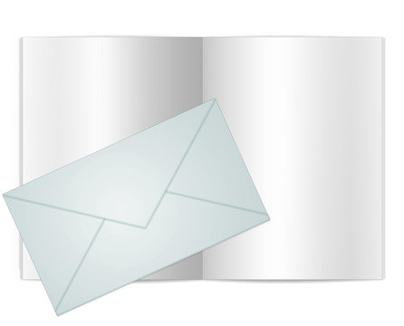 Blank Envelope Book Illustration
