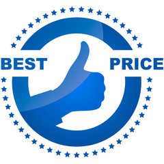 Vector best price label.