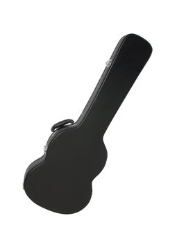 Black suitcase for guitar