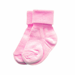 Isolated baby socks
