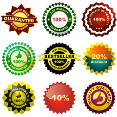 Set of design elements for sale.