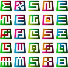 Graphic elements set. Vector illustration.