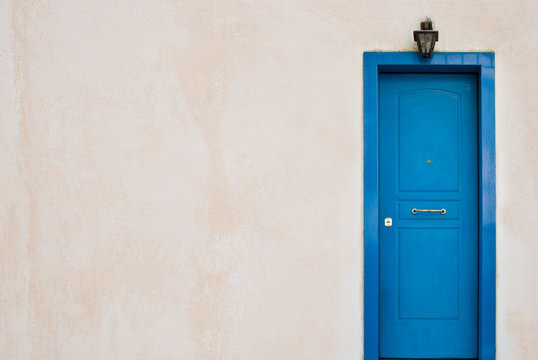 Blue Greek door