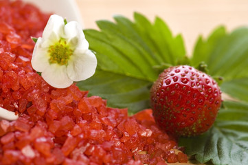 Spa composition with strawberry