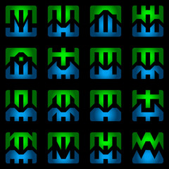 Graphic elements set. Vector illustration.