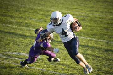Football player running