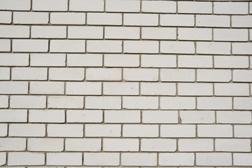 White bricks wall (close up view, background – texture)