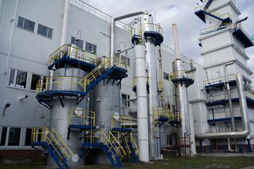 outside view of cryogenic (air separation) plant in Russia
