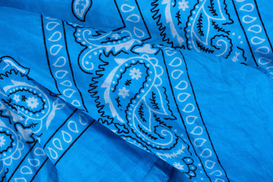 blue fabric, bandana, pattern backgrounds