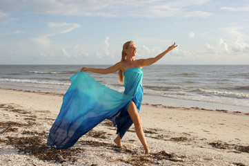 dancer on the beach