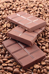 chocolate and coffee beans.