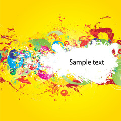 Abstract colorful (grunge banner) background