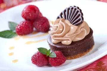 Chocolate cheesecake