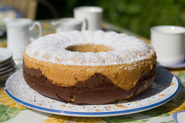 selbstgebackener Marmorkuchen