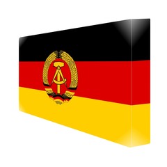 brique glassy avec drapeau RDA east germany