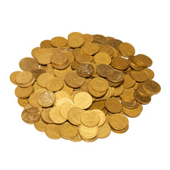 Heap of golden coins