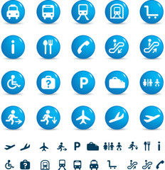 travel icon set