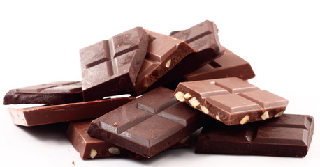 pile of chocolate.