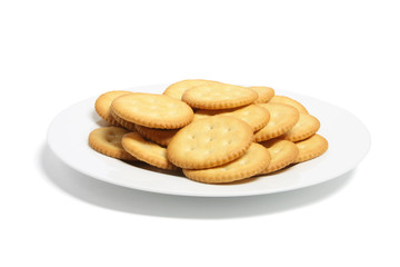Plate of Cracker Biscuits