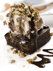 brownie chocolate with pecans