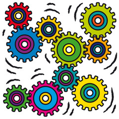 ingranaggi in movimento