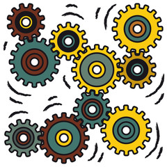 ingranaggi in movimento