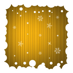 Festive Background with Snowy Frame