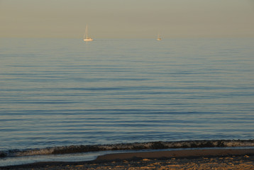 Abenddämmerung an der Ostsee