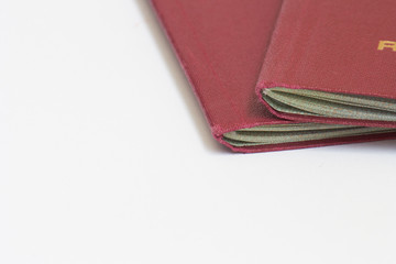 Close up passport