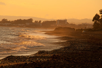 Obraz premium Sunset, Malaga
