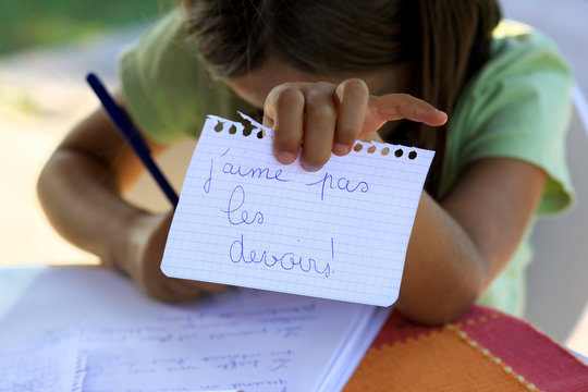 j'aime pas les devoirs !