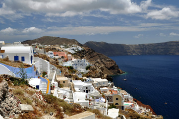 Fototapeta premium Beautiful island of Santorini, Greece.