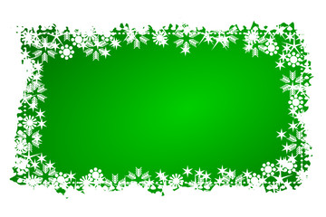 rahmen weihnachten grün