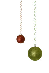 Christmas Red and Green Baubles