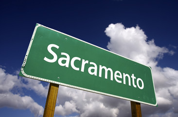 Sacramento Green Road Sign