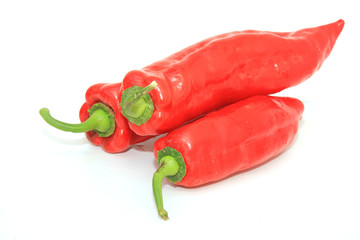 Tasty kitchen. Fresh vegetables isolated on white
