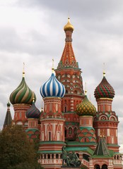 St. Basil cathedral in grey day 2