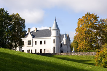 Fototapeta na wymiar Small castle on the countryside