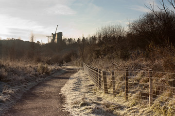 Stargate Pond in winter