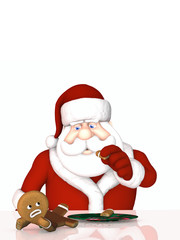 Santa in Gingerbread man Attack