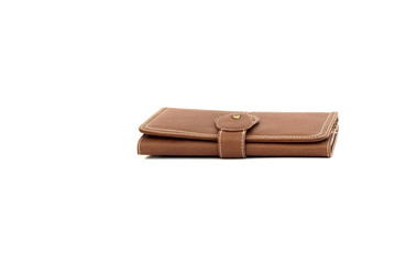 Brown Purse isolated on white background