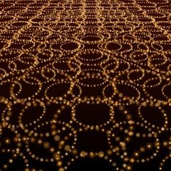 orange matrix background