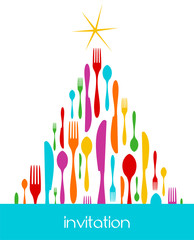 Christmas Tree Cutlery Pattern