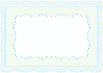 vector secure blank guilloche certificate
