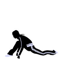 Female Urban Dance Illustration Silhouette
