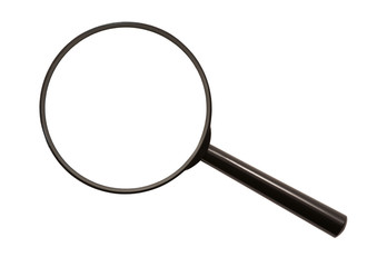 Magnifying glass (isolated). Without glass, only mounting