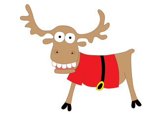 crazy christmas raindeer